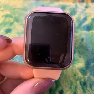 Pink smart health watch
